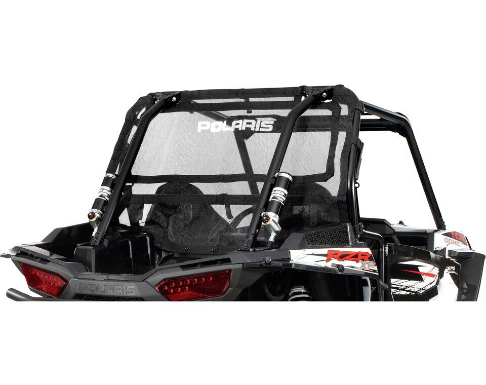 Mesh Rear Panel Black Polaris RZR