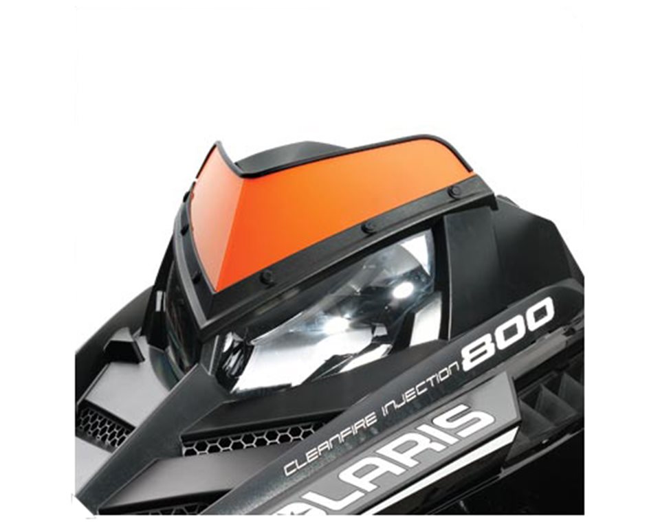 Snowmobile Low Windshield Orange Polaris Snowmobiles