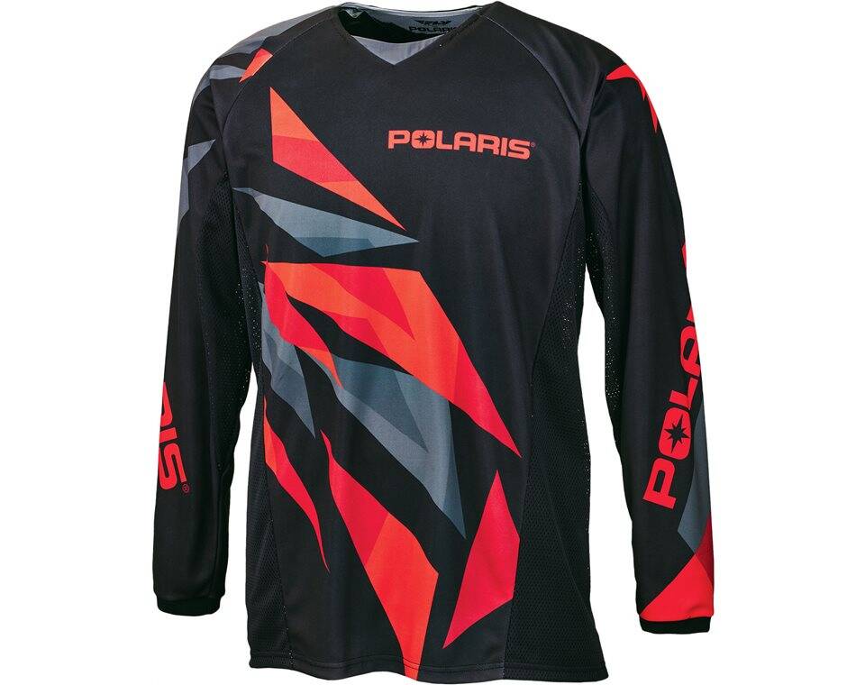 FLY OffRoad Racing Jersey Red Fractal Polaris RANGER