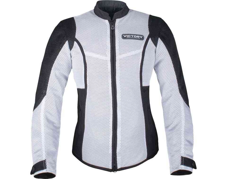 Women's Lite Mesh Jacket White Victory Motorcycles FRCA