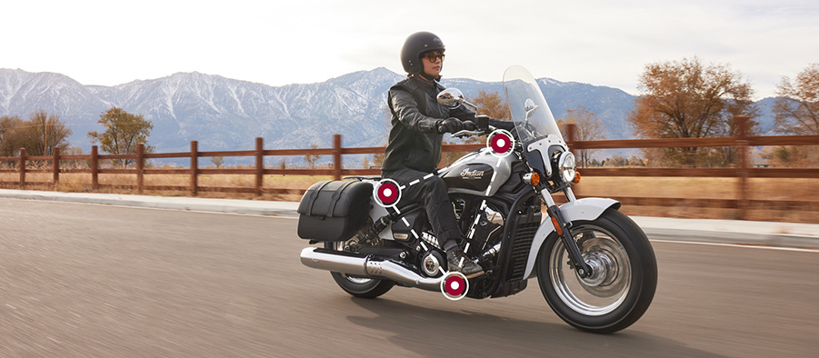 A style Syndicate Low Profile Passenger Backrest | Indian Motorcycle