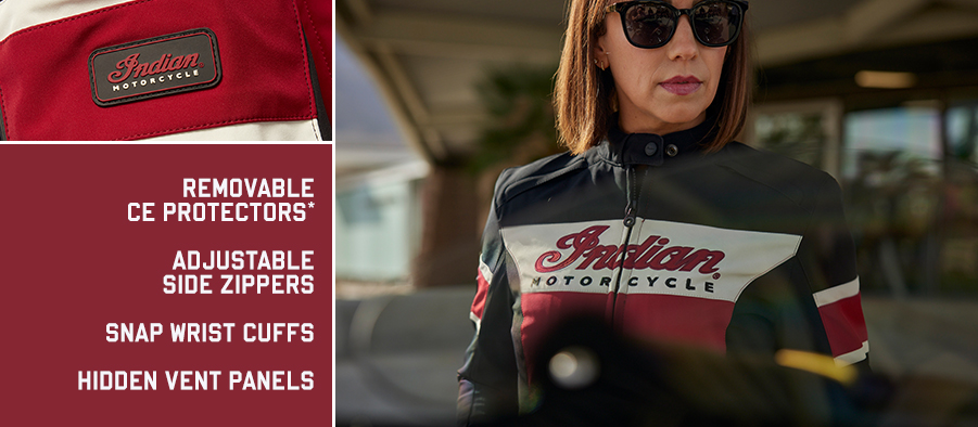 Women's Madison Jacket, Red | Indian Motorcycle