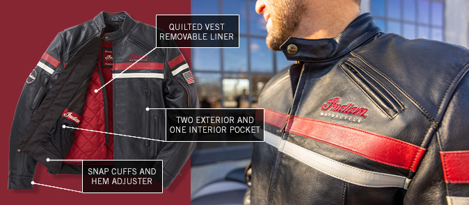 Men's Freeway Jacket 2, Black | Indian Motorcycle