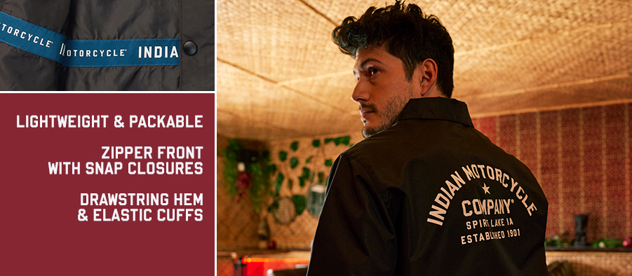 Men's Burlington Jacket, Black | Indian Motorcycle EN-CA