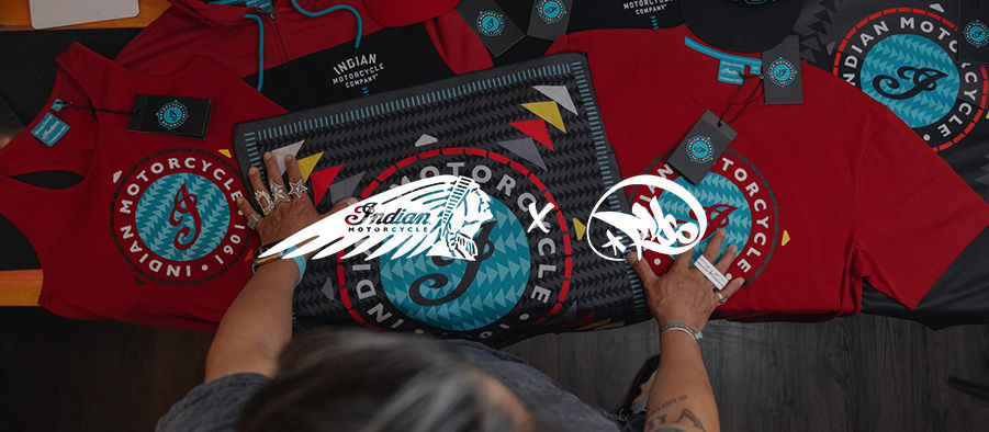 Indian Motorcycle x RVSO Printed Trucker Cap, Black | Indian  display picture 1