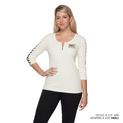 Women's IMC Racing 3/4 Sleeve T-Shirt, White