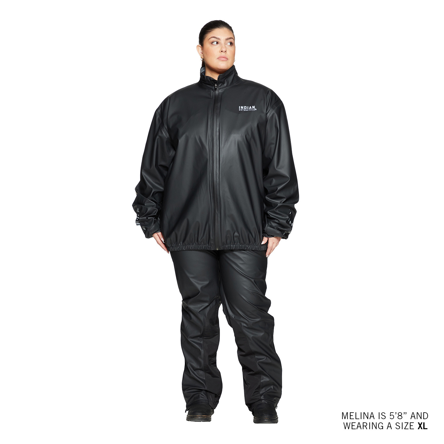 Unisex Rain Suit Jacket, Black | Indian Motorcycle