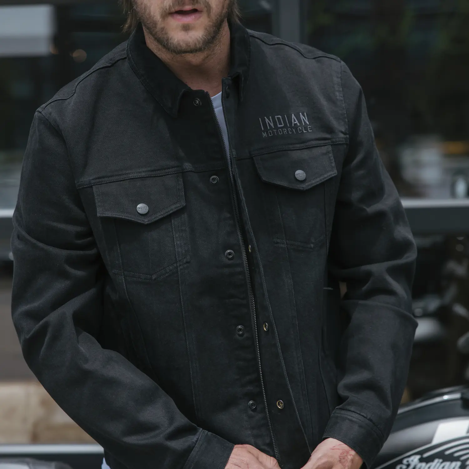 Men's Rockingham Denim Jacket, Black Men's Rockingham Denim Jacket, Black