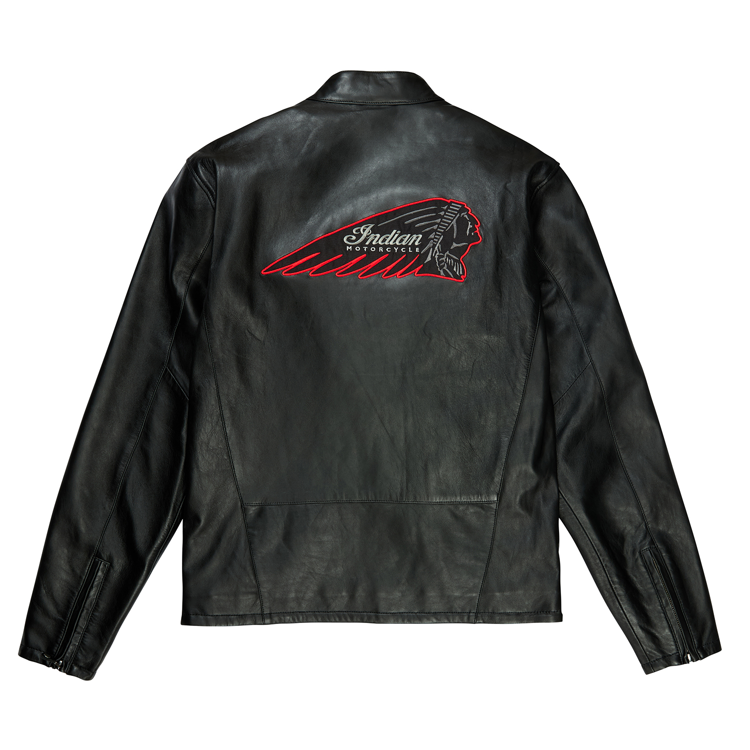 Indian Motorcycle Men's 125th Leather Café Jacket Black 2865674 | eBay