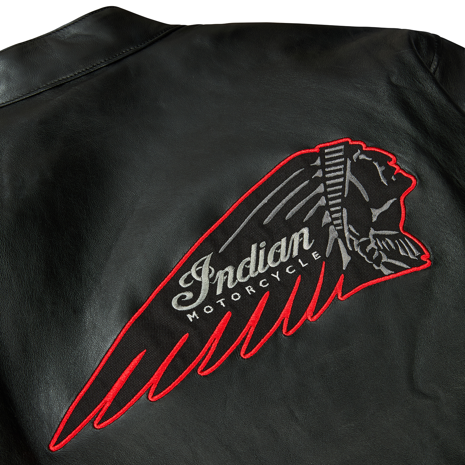 Indian Motorcycle Men's 125th Leather Café Jacket Black 2865674 | eBay