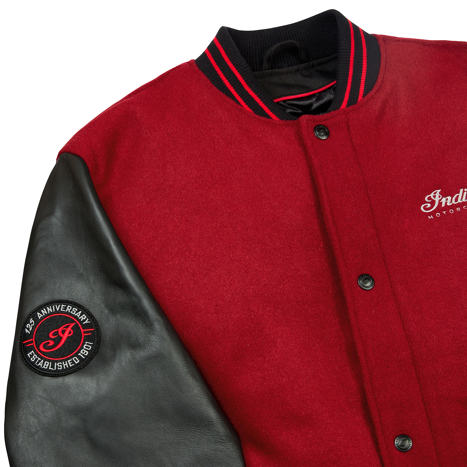 Unisex 125th Varsity Jacket, Red | Indian Motorcycle EN-CA