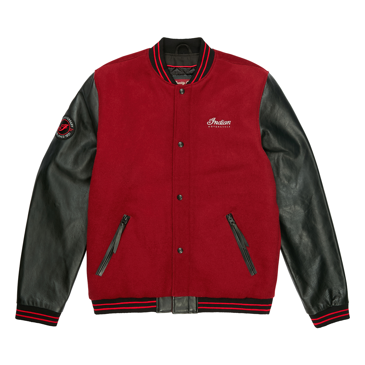 Unisex 125th Varsity Jacket, Red | Indian Motorcycle