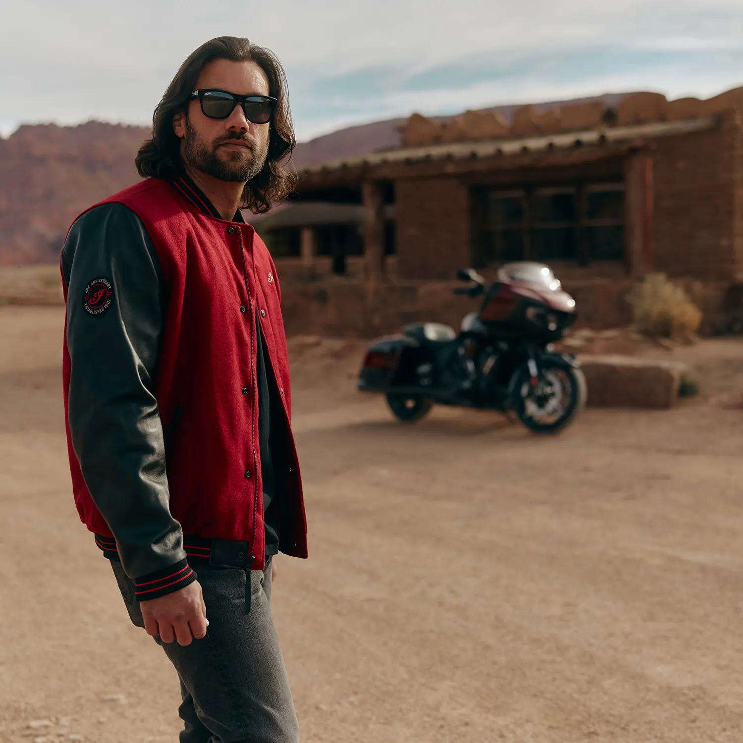 Unisex 125th Varsity Jacket, Red | Indian Motorcycle