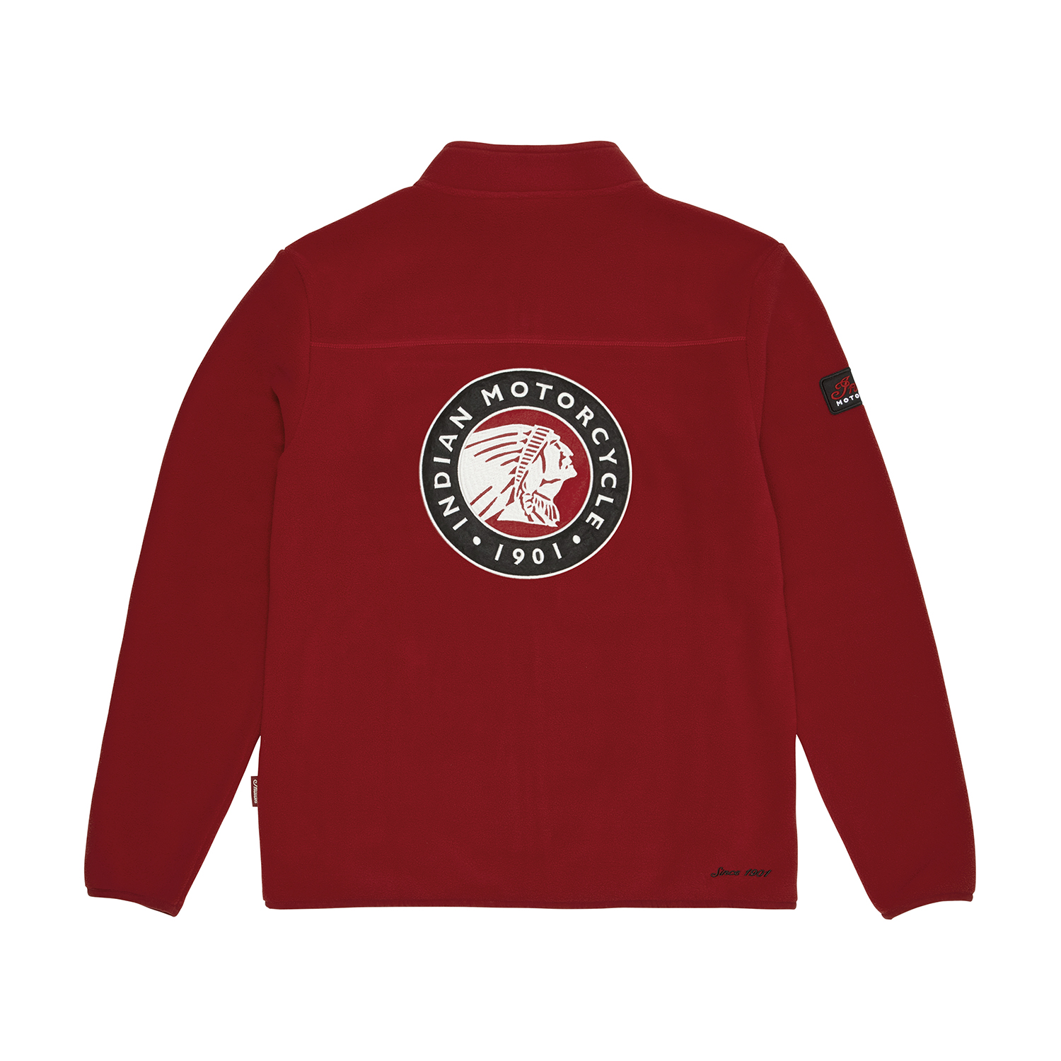 Men's Zip Thru Fleece Top, Red | Indian Motorcycle EN-CA
