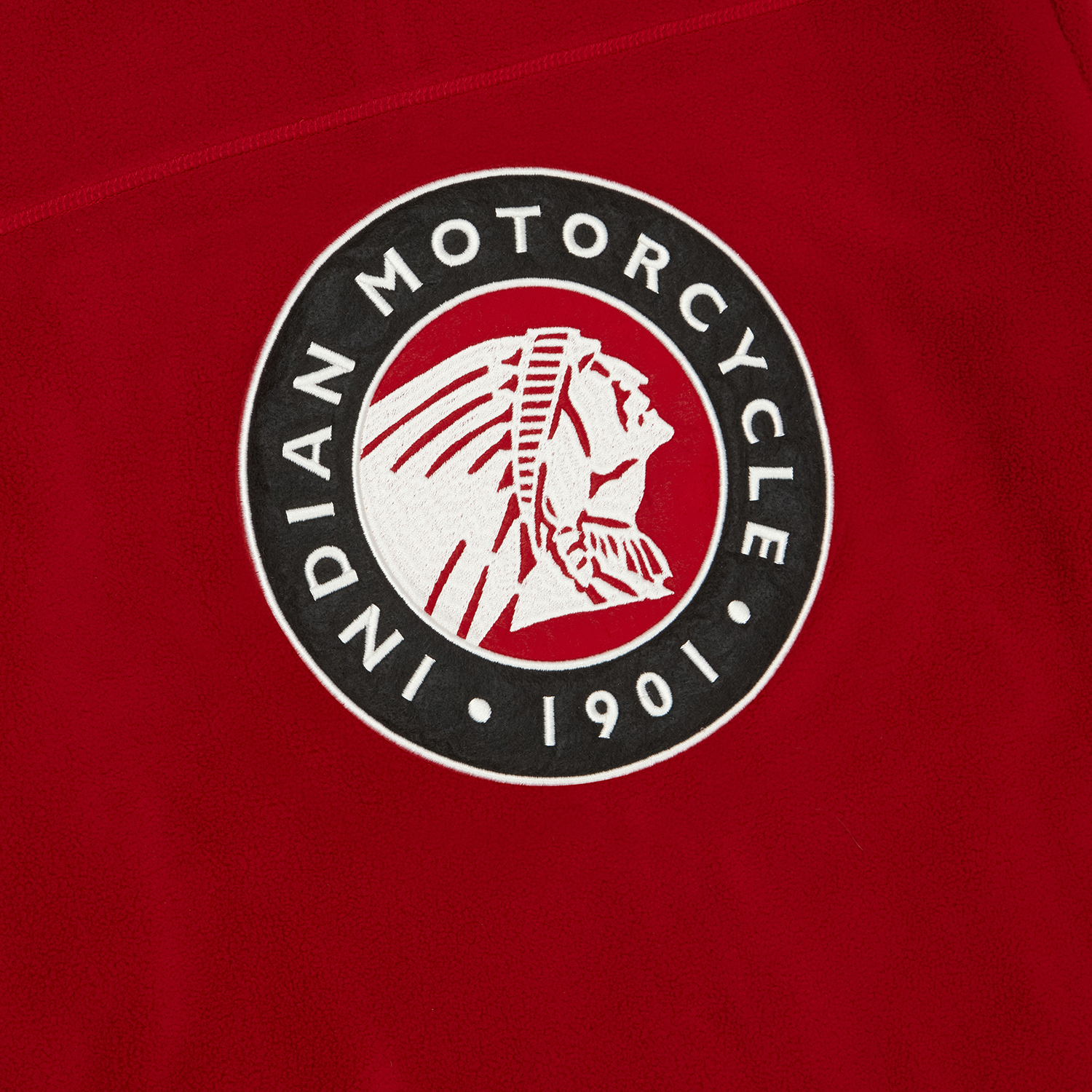 Men's Zip Thru Fleece Top, Red | Indian Motorcycle