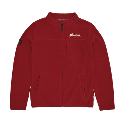 Women's Zip Thru Fleece Top, Red