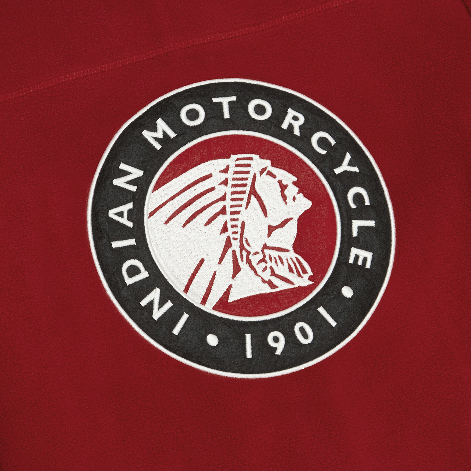 Women's Zip Thru Fleece Top, Red | Indian Motorcycle