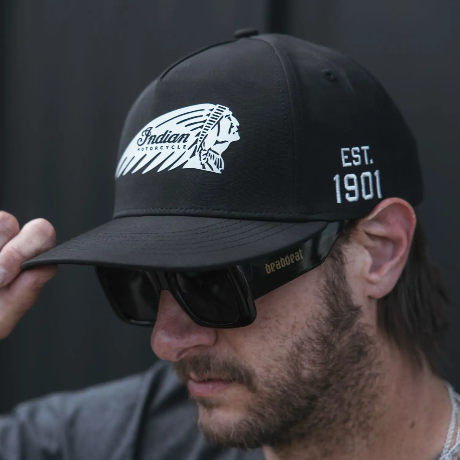 The Indian Face Born To Ride Gorra de béisbol Unisex Adulto Gris • OFERTA