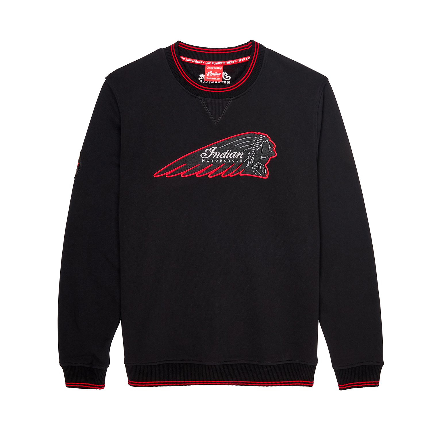 125th Crew Sweatshirt, Black | Indian Motorcycle