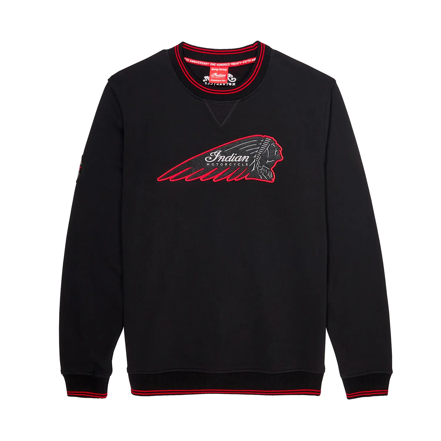 Indian Motorcycle 125th Crew Sweatshirt Black 2866499 | eBay