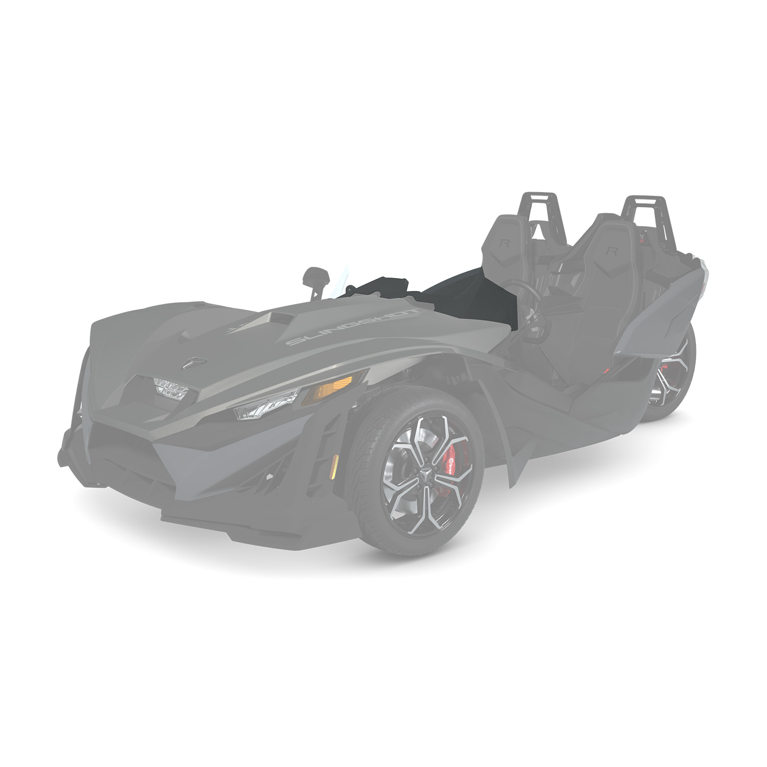 Ripper Series Wind Deflector - Standard Clear | Polaris Slingshot