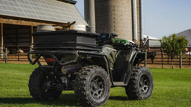 Sportsman 450 from a rear view