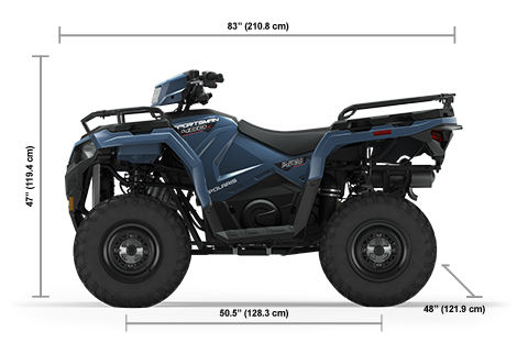 Especificaciones del Sportsman 450 H.O. EPS en azul cenit