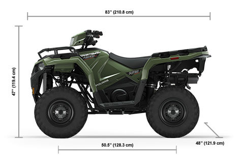 Sportsman 450 H.O. Sage Green Specifications