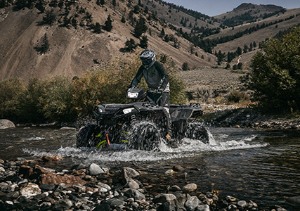  man steering perfectly with the ProSteer linkage on the sportsman xp 1000 S