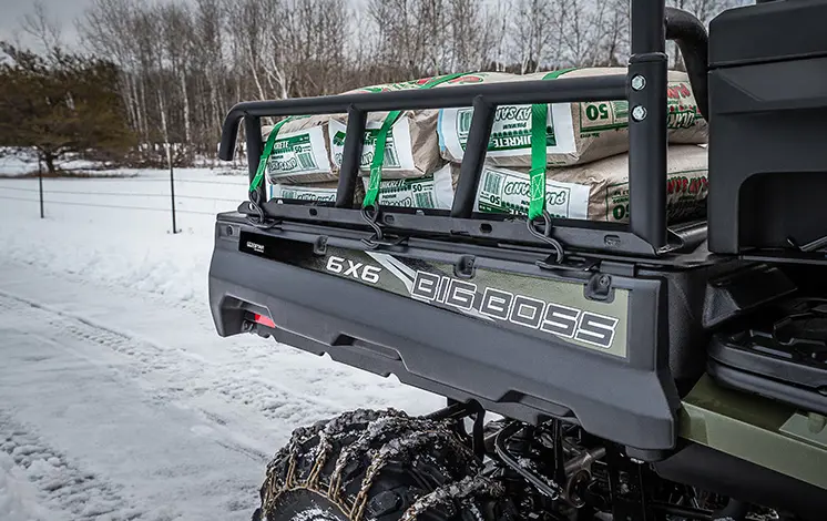 cargo box on a sportsman 6x6 570 atv