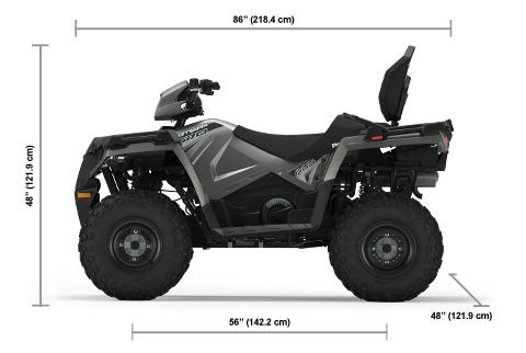 sportsman 570 touring eps my23 05f6 titanium metallic specs