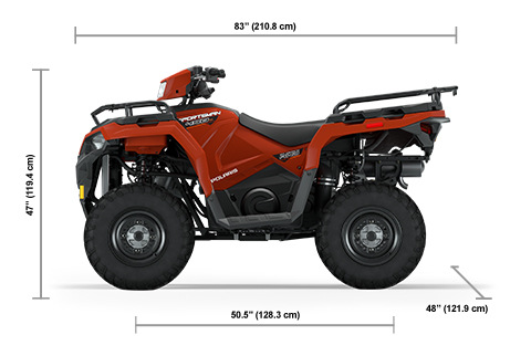 Quad Polaris Sportsman 450 ATV Rouge