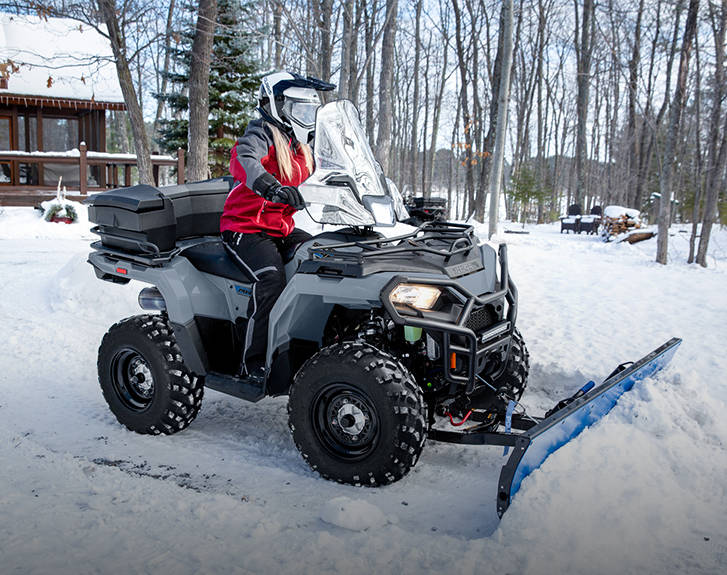 Voir les accessoires de l’ensemble Winter pour le VTT Polaris Sportsman 450 2026.