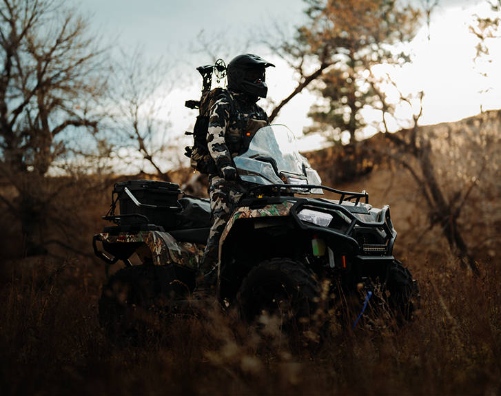 Explore the Hunt accessory package for 2026 Polaris Sportsman 570 ATVs.