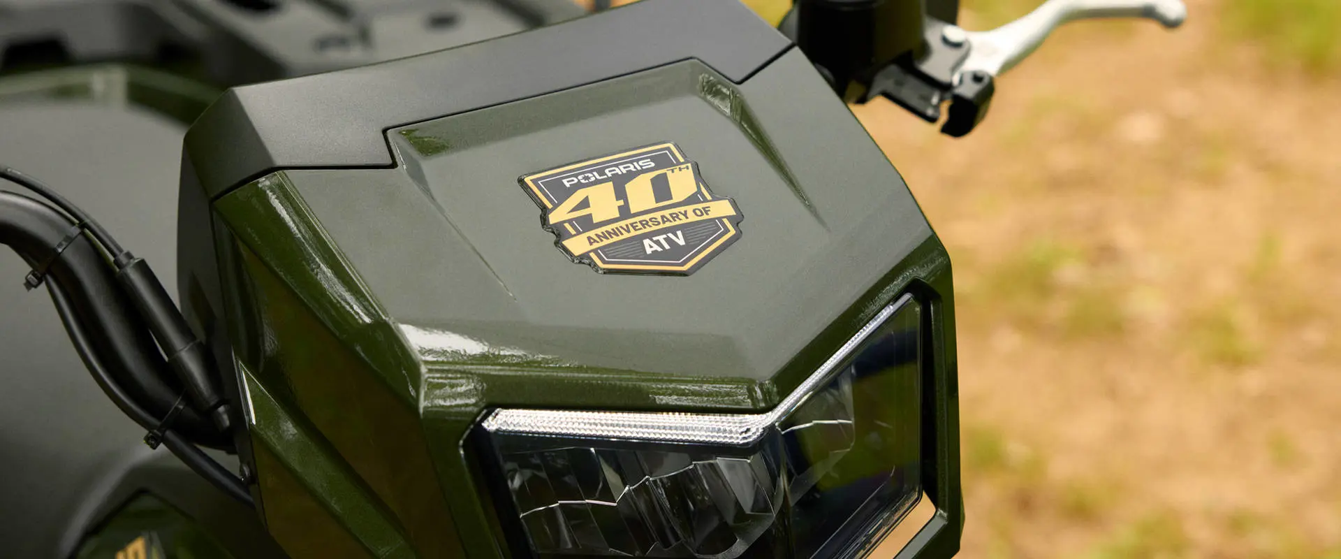 40th anniversary badging on the 2026 Polaris Sportsman 570 Premium 40th Anniversary Edition ATV.