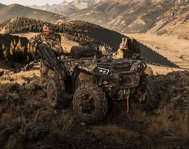 View the Hunt Package for the 2026 Polaris Sportsman 850 ATV.