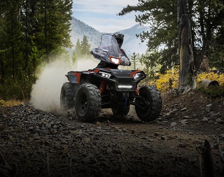 View the Sportsman Trail Riding Package for the 2026 Polaris Sportsman XP 1000 S ATV.
