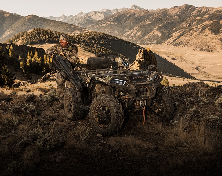 View the Sportsman Hunt Package for the 2026 Polaris Sportsman XP 1000 S ATV.