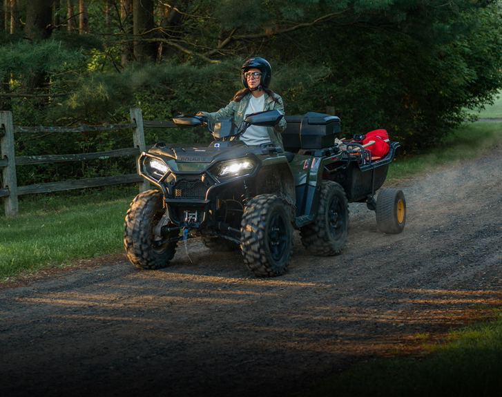 Explore accessories from the Property Maintenance Package for the 2027 Polaris Sportsman 500 ATV.
