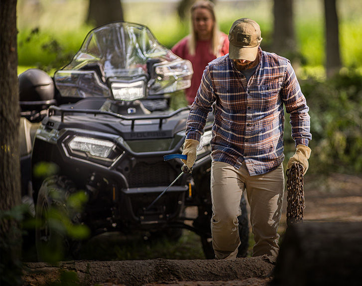 Explore accessories from the Property Maintenance Package for the 2027 Polaris Sportsman 600 ATV.