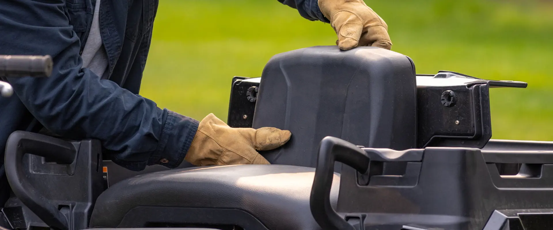 Convertible passenger seat on a 2027 Polaris Sportsman X2 600 2-up ATV.
