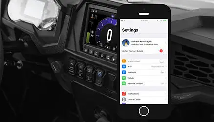 Appariement du Iphone avec le tableau de bord Ride Command 