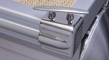 Close-up of tie-down cleat