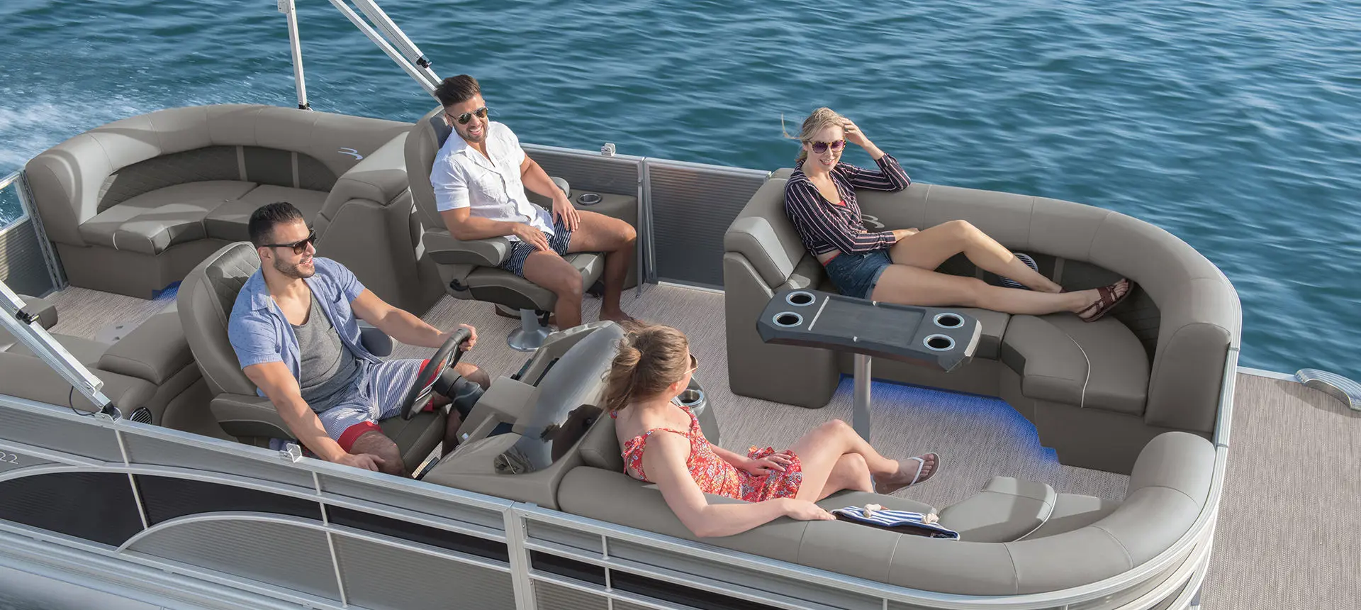 Pic of people on pontoon boat