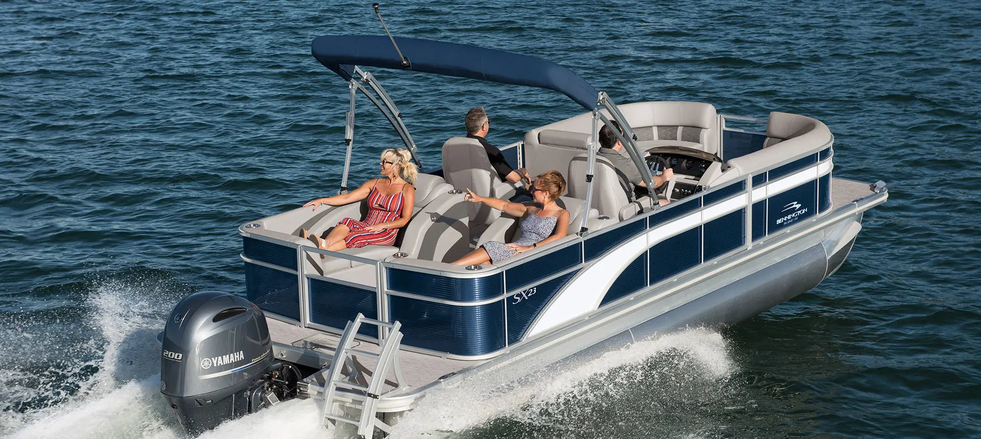 Pic of people on pontoon boat