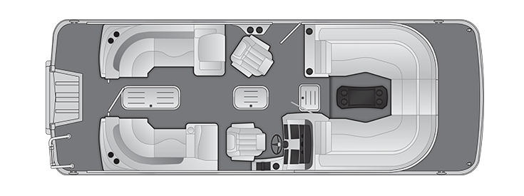 Bennington L Bowrider Line Floor Plans 