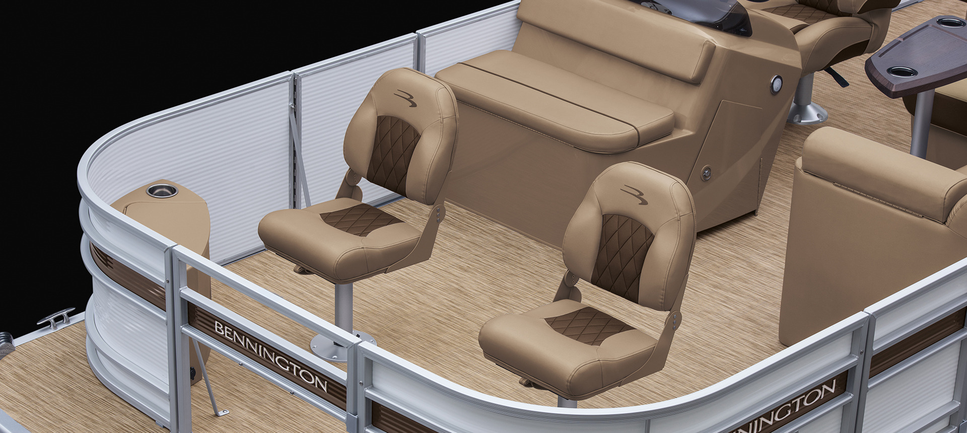 Furniture layout of a Bennington L boat