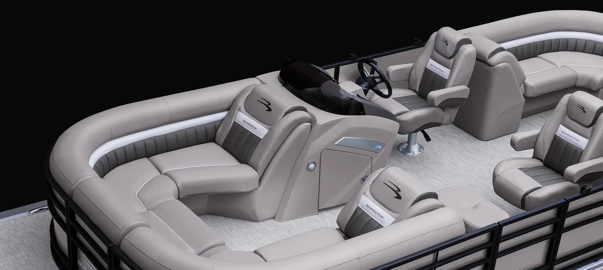 bow seating on a Bennington LX pontoon