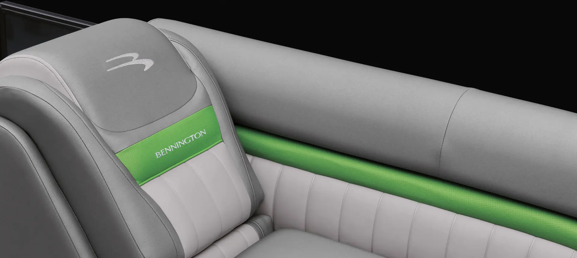 premium seating on a Bennington LX pontoon