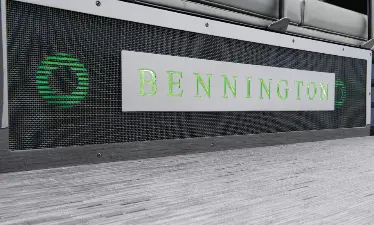 premium audio options on a Bennington LX pontoon with swingback floor plan